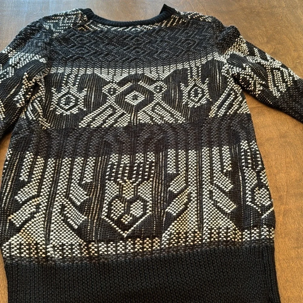 J. Crew Geometric Print Wool Blend Sweater Size XS